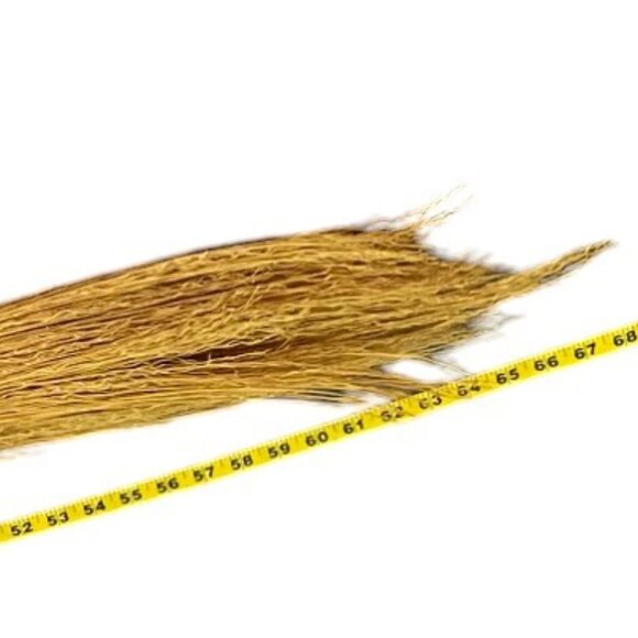 Vtg Natural Handmade Primitive Besom Broom/Ritual Tool/Witch's Broomstick, 68.5" - Picture 11 of 13
